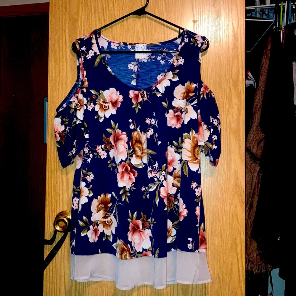 Cold shoulder blouse